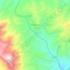 Mapa topográfico Carratraca, altitude, relevo
