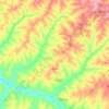 Mapa topográfico Sagres, altitude, relevo