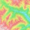 Mapa topográfico Pietraporzio, altitude, relevo