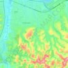 Mapa topográfico Kimbanseke, altitude, relevo
