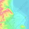 Mapa topográfico دهستان نازلوشمالی, altitude, relevo
