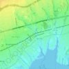 Mapa topográfico Bay Shore, altitude, relevo