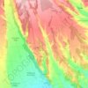 Mapa topográfico Saldaña, altitude, relevo