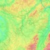 Mapa topográfico Mosel, altitude, relevo