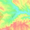 Mapa topográfico Arneiro das Milhariças, altitude, relevo