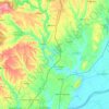 Mapa topográfico Rio Alviela, altitude, relevo