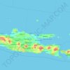 Mapa topográfico Ost-Java, altitude, relevo