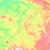 Mapa topográfico Doverlândia, altitude, relevo