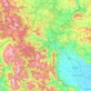 Mapa topográfico Meteora Municipality, altitude, relevo