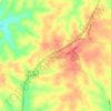 Mapa topográfico Sharpsburg, altitude, relevo