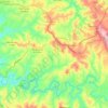 Mapa topográfico São Martinho da Cortiça, altitude, relevo