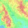Mapa topográfico Δήμος Σπάρτης, altitude, relevo