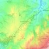 Mapa topográfico Fuentemilanos, altitude, relevo