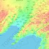 Mapa topográfico Liaoning, altitude, relevo