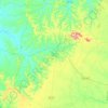 Mapa topográfico Cannon County, altitude, relevo