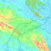 Mapa topográfico Tam Điệp, altitude, relevo