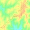 Mapa topográfico Sharpsburg, altitude, relevo