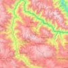 Mapa topográfico Chincheros, altitude, relevo