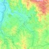 Mapa topográfico Pram, altitude, relevo