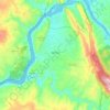 Mapa topográfico Santana, altitude, relevo
