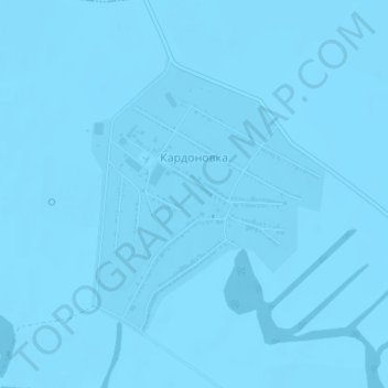 Mapa topográfico Кардоновка, altitude, relevo