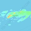 Mapa topográfico Pulau Kofiau, altitude, relevo