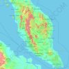 Mapa topográfico Malaysia - Kuala Lumpur Timezone, altitude, relevo