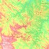 Mapa topográfico Imbaú, altitude, relevo