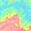 Mapa topográfico Geolândia, altitude, relevo