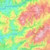 Mapa topográfico Zona de Proteção Especial da Serra do Gerês, altitude, relevo