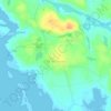 Mapa topográfico Burtonport, altitude, relevo