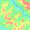 Mapa topográfico Guarapiranga, altitude, relevo
