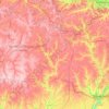 Mapa topográfico Кропивницкий район, altitude, relevo