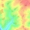 Mapa topográfico Barnardiston, altitude, relevo