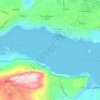 Mapa topográfico Souda Bay, altitude, relevo