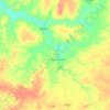 Mapa topográfico Patos do Piauí, altitude, relevo