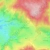 Mapa topográfico Arbrefontaine, altitude, relevo