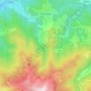 Mapa topográfico Freychenet, altitude, relevo