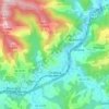Mapa topográfico Ordizia, altitude, relevo