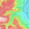 Mapa topográfico Ammerbach, altitude, relevo