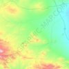 Mapa topográfico دهستان الویر, altitude, relevo