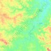 Mapa topográfico Caraíbas, altitude, relevo