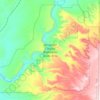 Mapa topográfico Westwater Canyon Wilderness Study Area, altitude, relevo