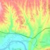 Mapa topográfico Rio de Moinhos, altitude, relevo