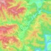 Mapa topográfico Marmeleira, altitude, relevo
