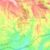 Mapa topográfico Penhascoso, altitude, relevo