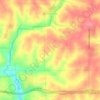 Mapa topográfico Menominee, altitude, relevo