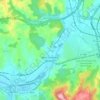 Mapa topográfico Saint-Pantaléon-de-Larche, altitude, relevo