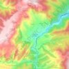 Mapa topográfico Torrecilla en Cameros, altitude, relevo