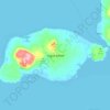 Mapa topográfico Lugus Island, altitude, relevo